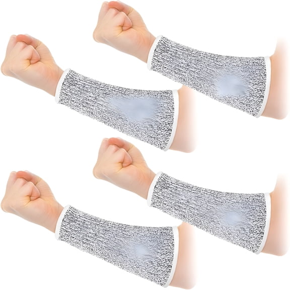TELOLY 2026 New 2 Pairs Cut Resistant Sleeves Level 5 Arm Protective Sleeve for Thin Skin and Bruising Gardening Sleeve for Men Women