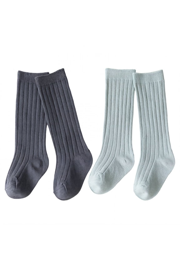2026 New 2Pairs Kids Socks for School Play Casual 3 5 Years Old Girl Socks Mid Calf Length Tube Socks Combination4