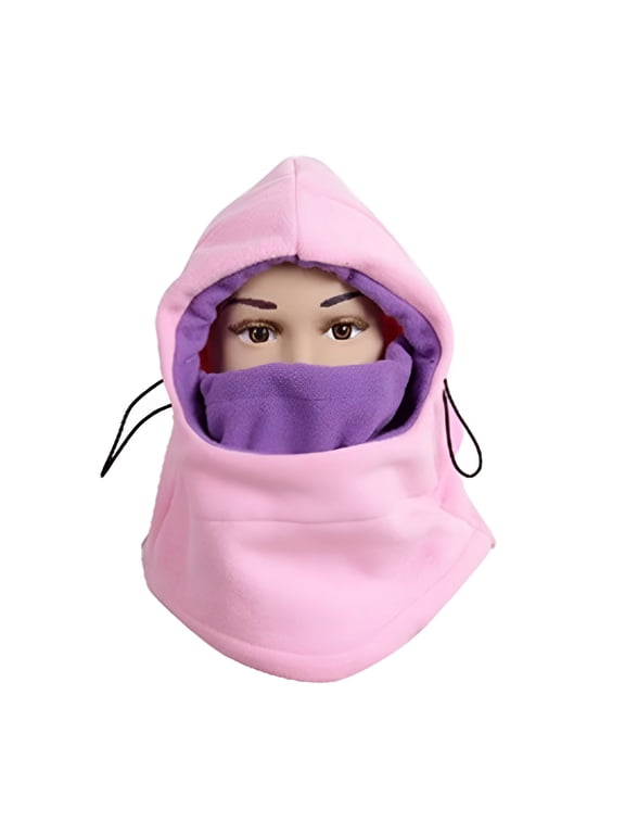 2026 New 3-12 Years Kids Balaclava Ski Mask,Cold Weather Fleece Face Mask with Hood,Windproof Outdoor Winter Hat for Boys & Girls for Skiing,Snowboarding,Winter Play