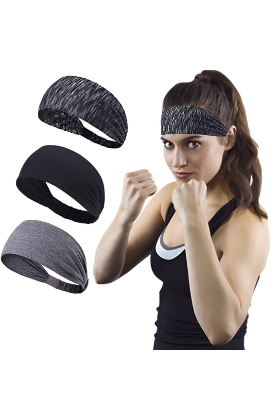 2026 New 3 Colors Elastic Polyester Workout Headbands for Women Men Sports Exercise for Running, Yoga, Fitness, Gym, Outdoor Activities, Cycling, Basketball.
