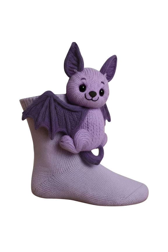 2026 New 3D Knit Animal Highland Cow Socks, Girls & Women, Christmas Gifts, Croc Compression, Double-Layer Cotton