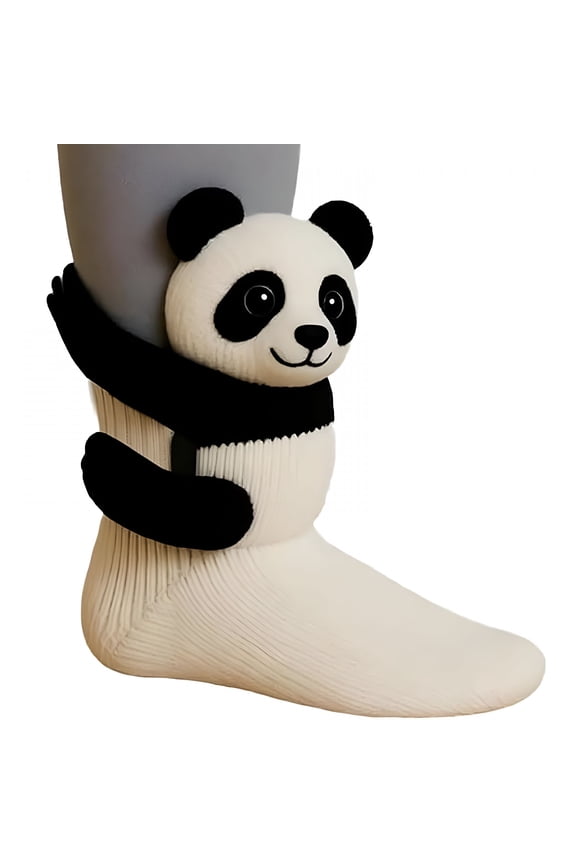 2026 New 3D Plush Animal Socks Unisex-Axolotl/Panda/Cat Skeleton,100% Polyester Soft,One Size Fits Most for Adults&Teens,Machine Washable Gift/Loungewear