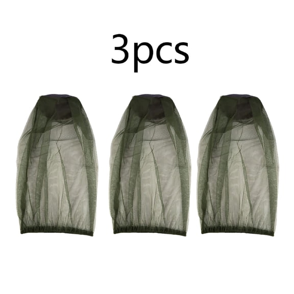 TELOLY 2026 New 3Pack Mosquito Net Hat Sun Bee Insect Bug Protection Hidden Mesh Cap for Hiking, Fishing, Camping, Gardening
