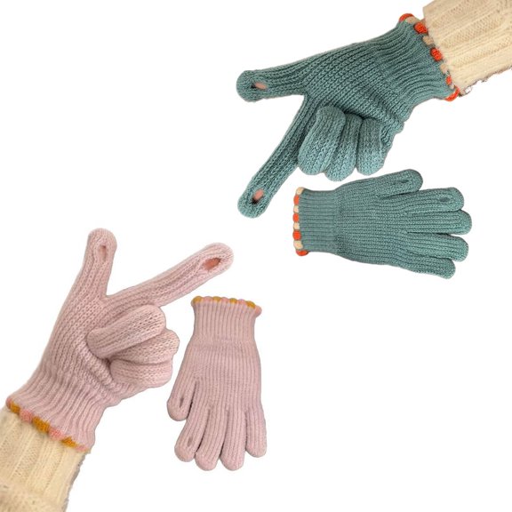 TELOLY 2026 New 3Pairs Gloves Wear Resistant Material Winter Gloves Comfortable Warmth All Day Wearable Touch Screen Gloves for Skiing Cycling Driving Commute Outdoor Style8