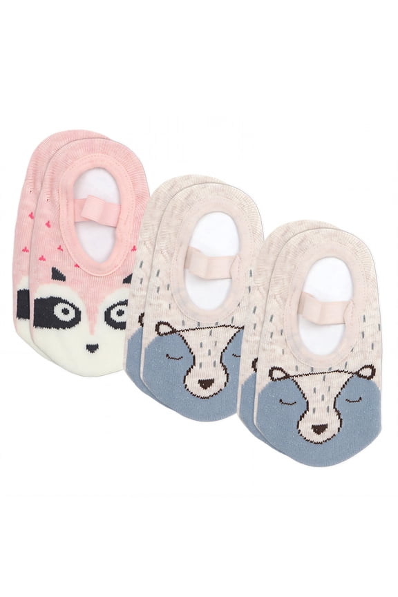 2026 New 3Pairs Kids Socks for Indoor Playtime Nap 1 3 Years Old Non Slip Socks Anti Slip & No Heel Slip Baby Girl Socks Combination1