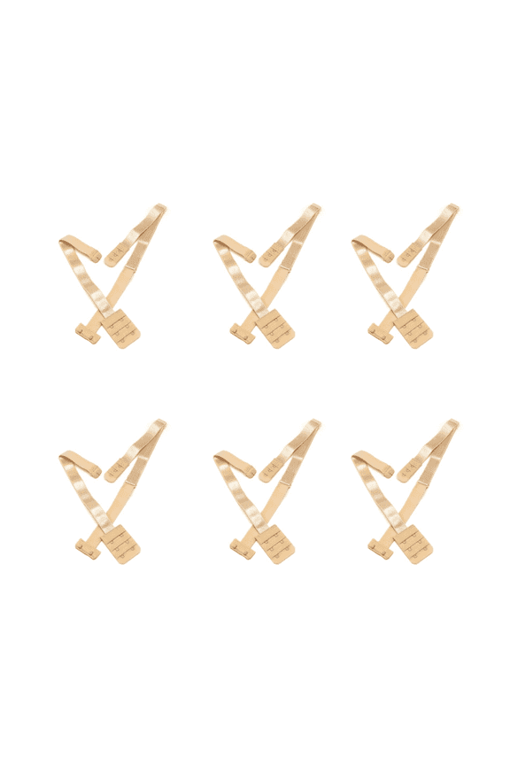 2026 New 6 Pcs Bra Extender Adjustable Length Bra Extension Strap Non Slip Grip and Cross Back Bra Back Extender for Daily Wear Workout Style2