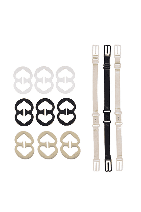 2026 New 9Pcs Bra Clips Cross-Back Clear Bra Straps Non-Slip Strap Comfortable Bra Strap Holders for Slipping