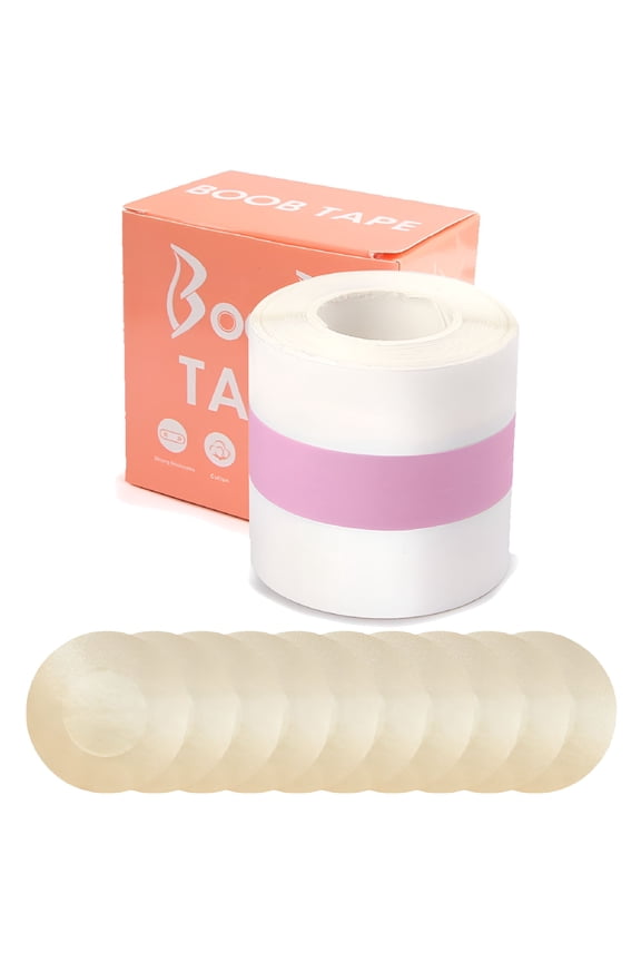 2026 New Adhesive Invisible Bra with 10 Nipple Covers Breast Lifting Tape Waterproof Strapless Pad Sticker for Large Breasts