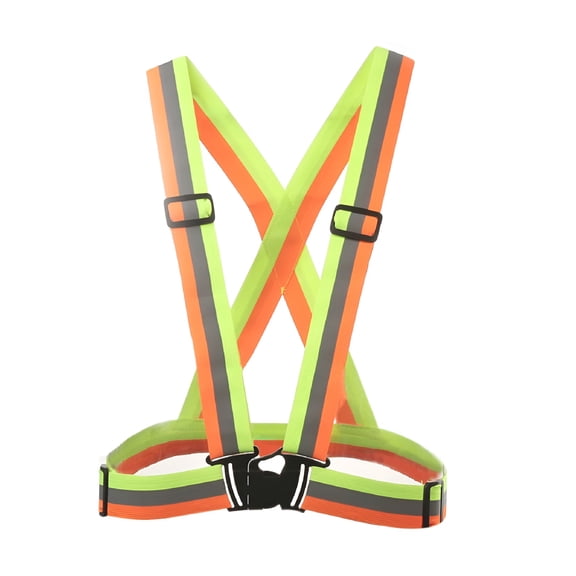 TELOLY 2026 New Adjustable Safety Security High Visibility Reflective Vest Elastic Strap Jacket for Construction,Roadwork,Outdoor Activities,Night Cycling,Traffic Control,Emergency Responders