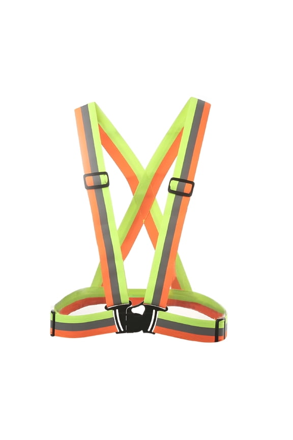 2026 New Adjustable Safety Security High Visibility Reflective Vest Elastic Strap Jacket for Construction,Roadwork,Outdoor Activities,Night Cycling,Traffic Control,Emergency Responders