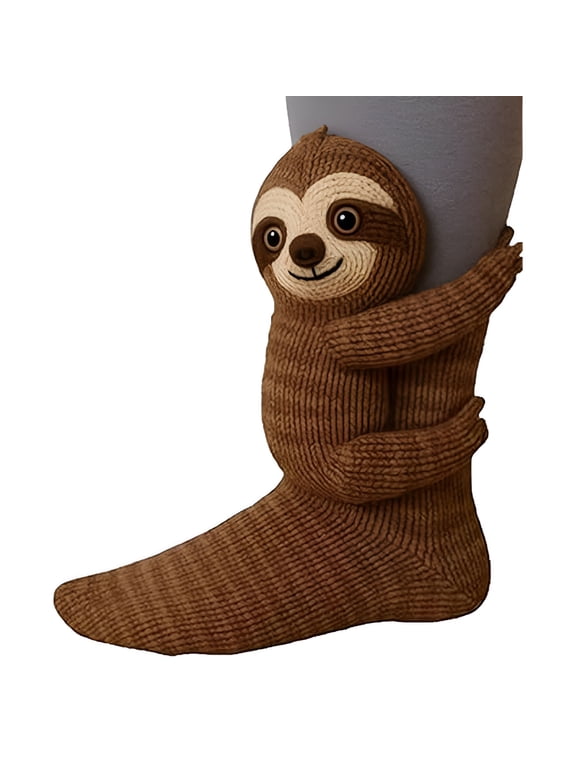 2026 New Animal Socks, Sloth Socks for Women, 3D Knit Sloth Gifts Animal Funny and Cozy Slipper Socks Indoor, Lounging, Home Relaxation, Gift Giving, Cozy Evenings