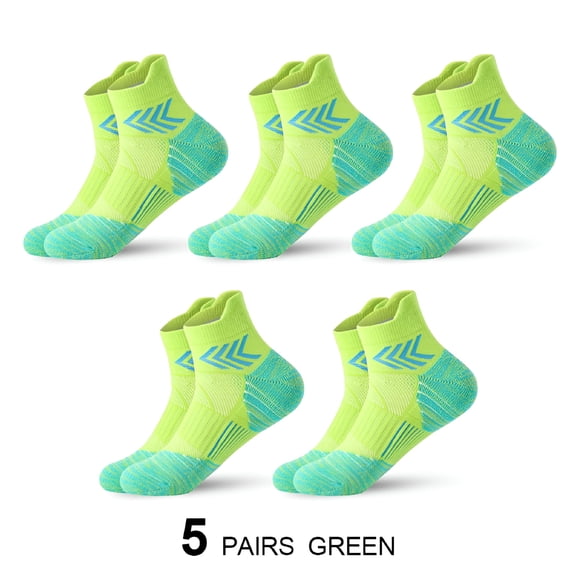 TELOLY 2026 New Ankle Compression Sock for Men and Women 5 Pairs, Running Athletic Socks Low Cut with Arch Support for Running, Gym, Hiking, Walking, Sports