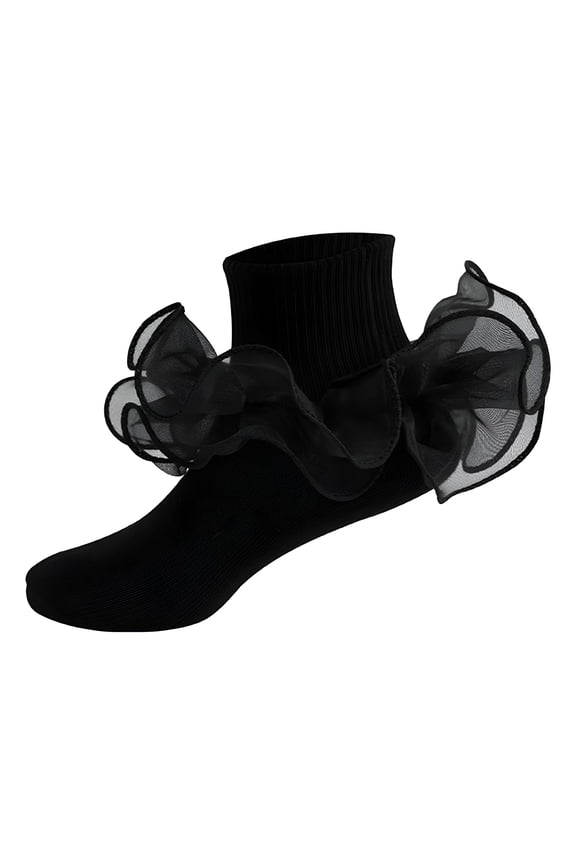 2026 New Ankle Socks for Girls Lace Ruffles Dance Sock Crew Socks Ruffled Socks for Ballet,Party,Casual,School,Photoshoot