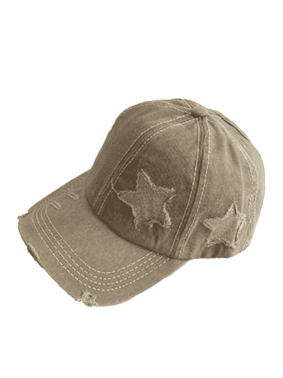 2026 New Baseball Cap Women Vintage Ripped Baseball Cap Sun Hat Spring and Summer Versatile Large Head Cap Sun Hats for Women,Khaki