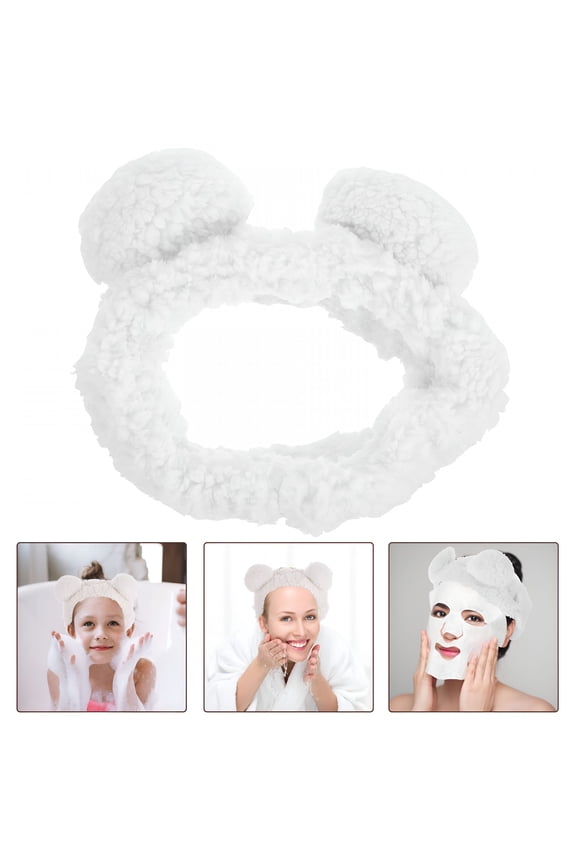 2026 New Bear Ears Headband Fabric Skin Care Women Travel Bear Ears Adult 1Pack, for Skincare Routines, Makeup Application, Travel, Spa Days, Lounging at Home
