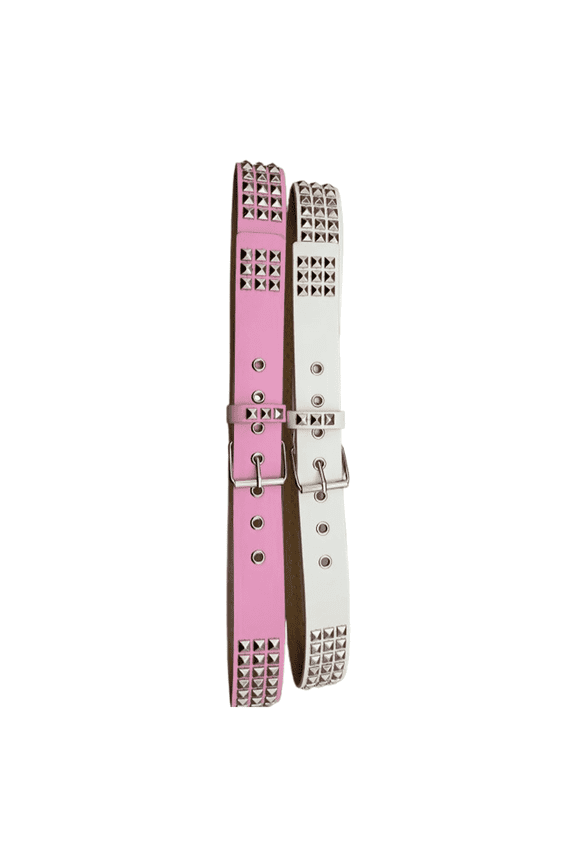 2026 New Belts for Women Punk Style Womens Leather Belt Metal Pyramid Studded Belt for Casual Outfits Punk Fashion Parties Street Style Everyday Wear