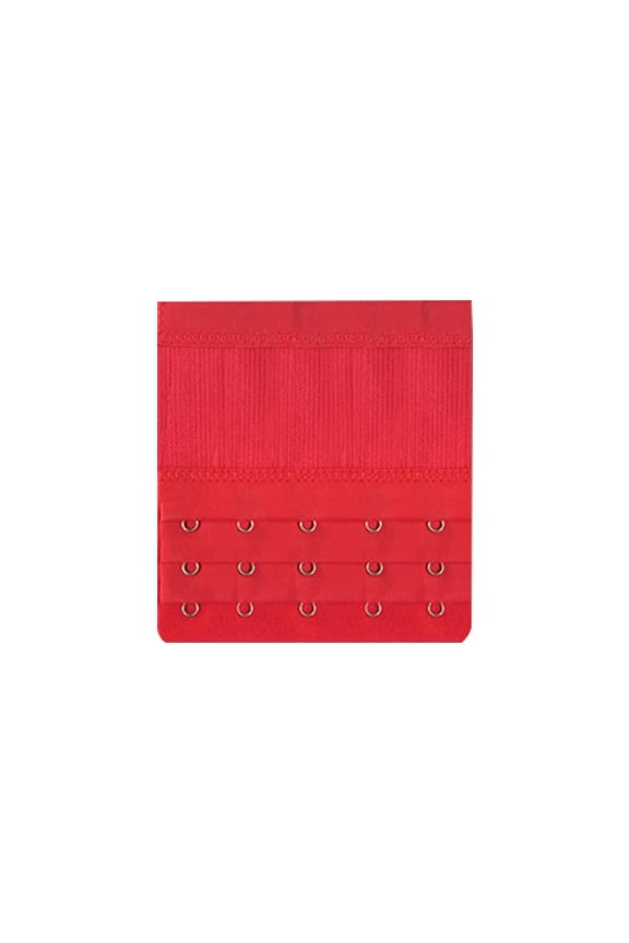 2026 New Bra Extender 3.8" Five Row and Three Fasteners Bra Extender Value Pack Environmental Friendly Dyeing Process Bra Back Extender for Everyday Travel Workout Red