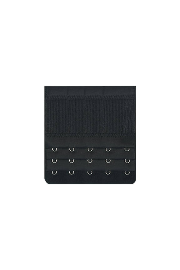 2026 New Bra Extender,3.8" Five-Row and Three-Fasteners Bra Extender Value Pack,Environmental Friendly Dyeing Process Bra Back Extender,Black