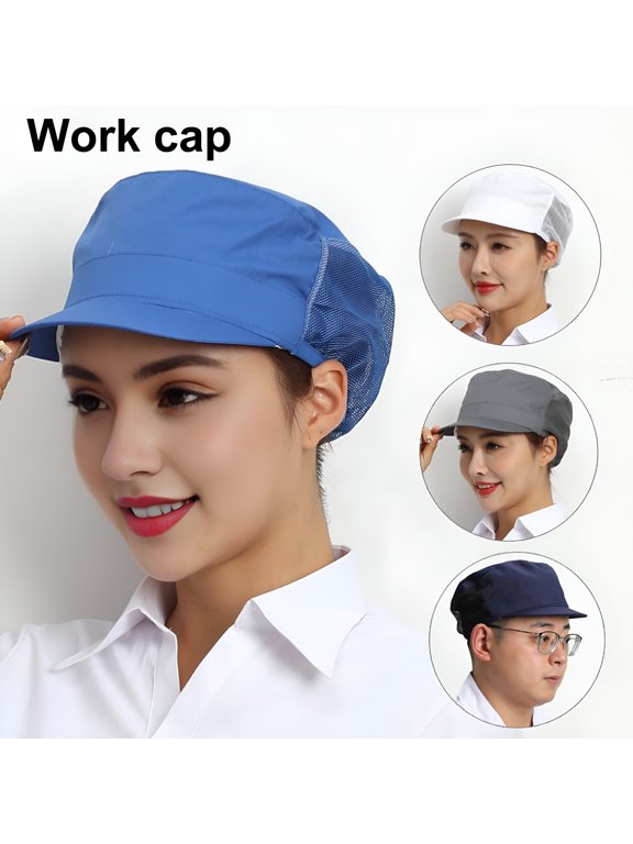 2026 New Chef Hat Kitchen Cooking Chef Cap Adjustable Food Service Hair Nets Reusable Washable Mesh Bouffant Beanie for Restaurant, Bakery, Catering, Home Cooking, Cafeteria