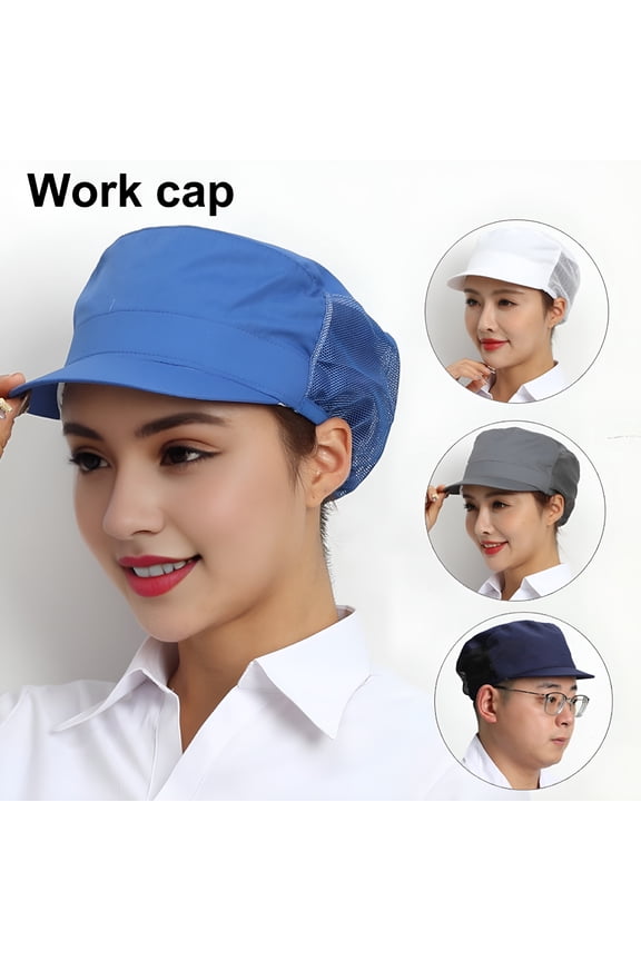 2026 New Chef Hat Kitchen Cooking Chef Cap Adjustable Food Service Hair Nets Reusable Washable Mesh Bouffant Beanie for Restaurant, Bakery, Catering, Home Cooking, Cafeteria
