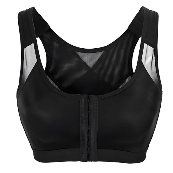 TELOLY 2026 New Chest Brace Up for Women,Breathable and Elastic Fabric Back Women Belt Support,Active Comfort Sweat-Free Tommie Copper Posture Bra,Xl,Black