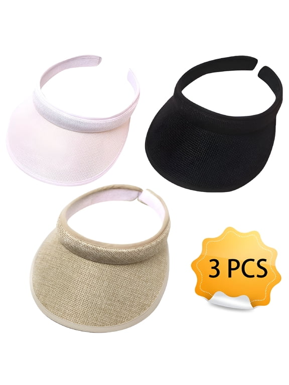 2026 New Cloth Covered Slip on Visor, Sun Sports Visor Hats for Women Adjustable Cap for Running, Golf, Tennis, Hiking, Beach
