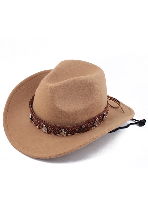 2026 New Cowboy Hat Structured Wide Brim Cowgirl Hat for Sun Protection Classic Safari Hat Featuring Adjustable Windproof Strap Faw for Outdoor Activities Hiking Beach Trips Travel Festivals