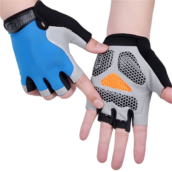 TELOLY 2026 New Cycling Half Finger Mountain Bicycle Gel Pad Anti-Slip Breathable Outdoor Sports Shock-Absorbing Riding Biking Cycle Gloves