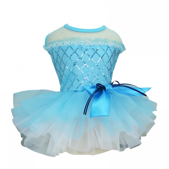 TELOLY 2026 New Dog Dresses Breathable Fade-Less Cozy Puppy Dot Wedding Lace Dress with Bow Tie for Dog for Party,Wedding,Photo Shoot,Special Occasion,Pets