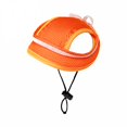 thumbnail image 1 of TELOLY 2026 New Dog Hat for Medium Dogs to Wear Puppy Bucket Hats with Ear Holes and Chin Strap Dog Visor Hat Beach Sun Protection Baseball Cap Orange Dog Hats, 1 of 7