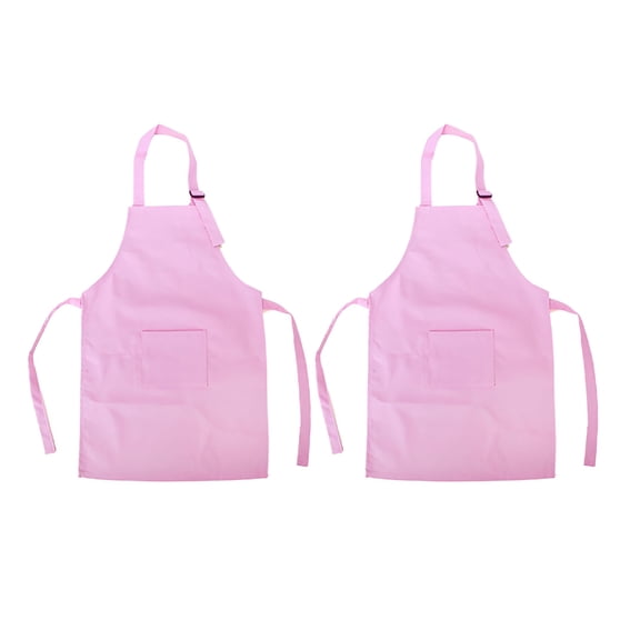 TELOLY 2026 New Durable Cotton Canvas Kids Aprons with Pocket,String Adjustable,23 for Cooking, Baking, Art Projects, Craft Activities, Kids' Kitchen, Birthday Parties