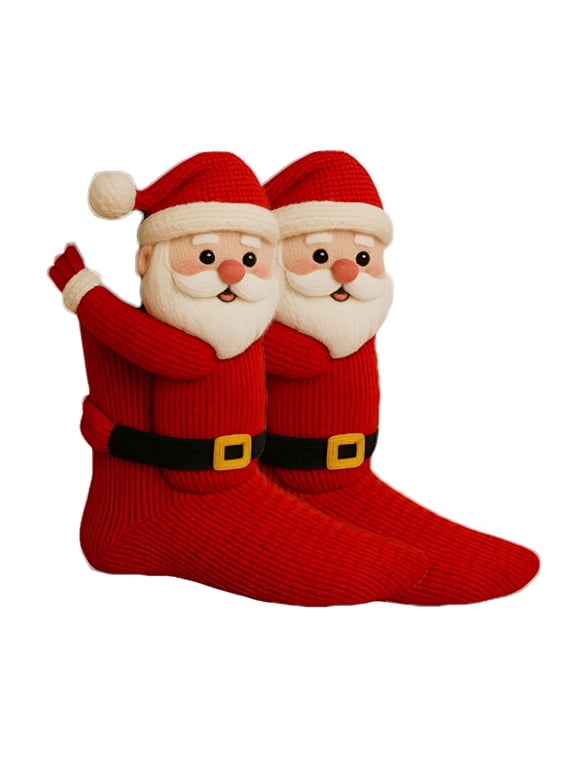2026 New Funny Socks-Funny Cute Magnetic Socks,Crazy Novelty Holiday Sock Xmas Gifts for Couple,Winter Warm Floor Sock,Unisex Knit Funny Animal Socks Novelty Floor Socks Wool,K,A Pair