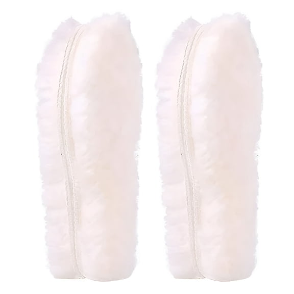 TELOLY 2026 New Fuzzy Sheepskin Insole for Boots - Warm Thick Fluffy Lambswool Inserts for Women and Men Snowboots Slippers Shoes