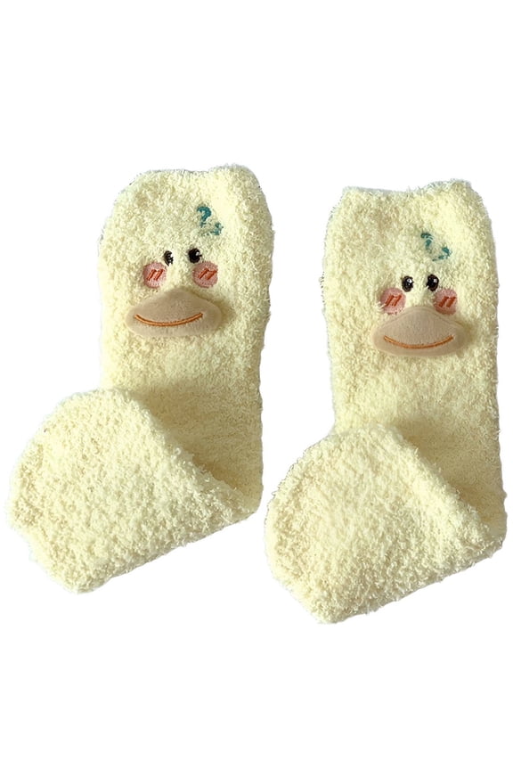 2026 New Fuzzy Socks for Women Air Permeable Fabric Boot Socks Sweat Free Feeling Knee High Socks for Women for Home Travel Workout Yellow