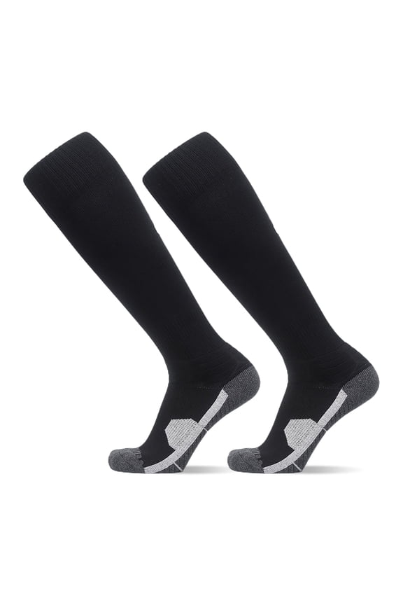 2026 New Grip Football Socks Knee High Grip White Soccer Socks Athletic Calf Socks for Baseball Softball Football for Running Training Gym Hiking