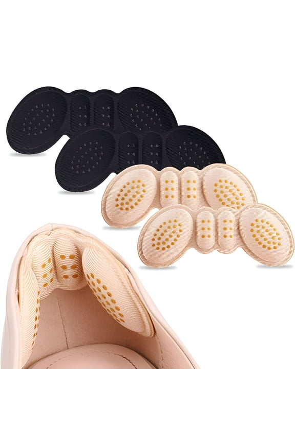 2026 New Heel Inserts for Shoes That Are Too Big - 4 Pairs for Improving Fit, Preventing Blisters, Enhancing Comfort, Long Walks, Daily Wear, High Heels, Casual Shoes.