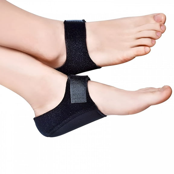 TELOLY 2026 New Heel Protectors Foot Pain Relief Gel Heel Spur Socks Breathable Plantar Fasciitis Heel Pads Heel Cushion for Adults for Walking, Running, Standing, Sports, Daily Use