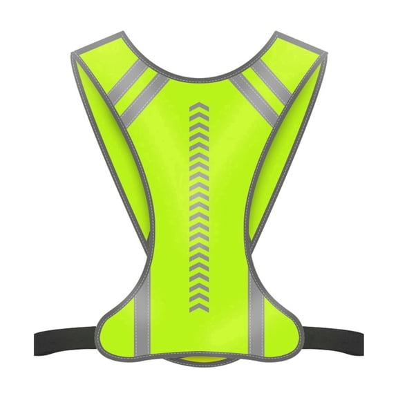 TELOLY 2026 New High Visibility Vest,Reflective Safety Vest,Unisex Fluorescent Green Running&Cycling Vest,Emergency Guide Gear,Adjustable for All Sizes