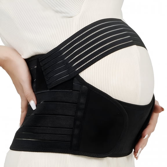 TELOLY 2026 New Maternity Belly Bands for Pregnant Women  Adjustable Belly Band for Pelvic and Back Pain  Ideal Pregnancy Belt for All Stages of Gestation  Pregnancy for to Be Moms (Black,2Xl)