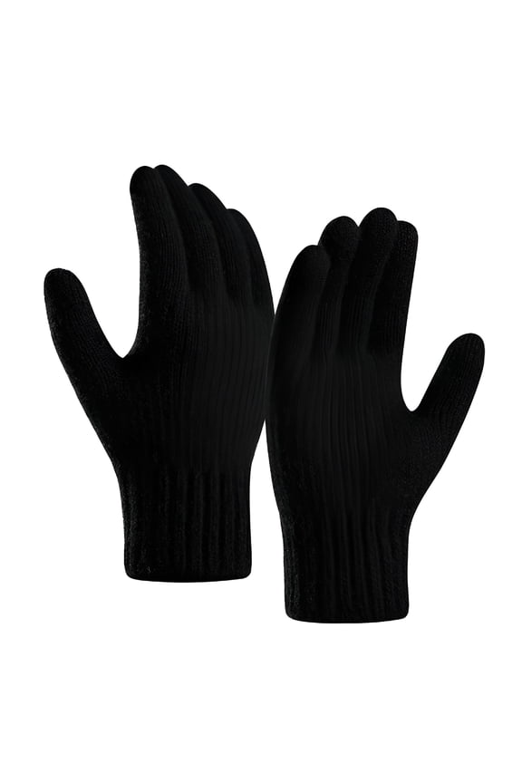 2026 New Men'S Pure Wool Knitted Gloves with Thinsulate Lining for Winter Wear,Cold Weather Protection,Outdoor Activities,Casual Wear,Everyday Use.