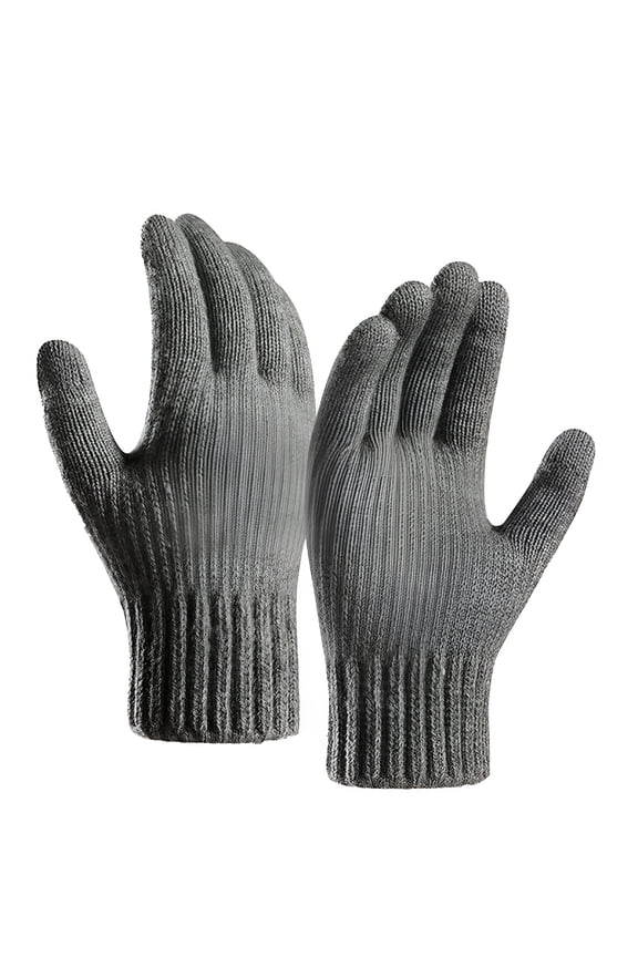 2026 New Men'S Pure Wool Knitted Gloves with Lining for Winter,Outdoor,Casual,Driving,Hiking,Daily Wear,Cold Weather,Gift