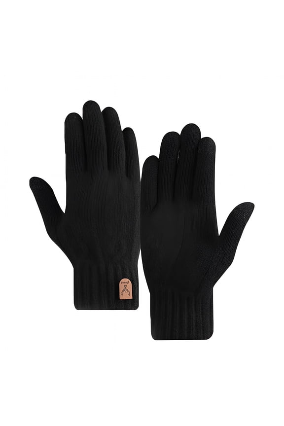 2026 New MenS Winter Gloves, Touch Screen Wool, Thick Knitted Cold Weather Wear, Gloves for Cold Weather Men
