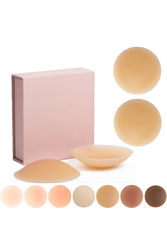 2026 New Nipple Covers for Women  Thicker Adhesive Silicone Bra Pasties for Backless Dresses, Strapless Tops, Swimwear, Evening Wear