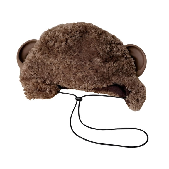 TELOLY 2026 New Oversized Monkey Hat with Ear Solid Color Skiing Hat Hood Cartoon Photo Props Beanie with Ears for Winter Wear, Skiing, Snow Play, Photo Shoots, Costume Parties, Outdoor Activities