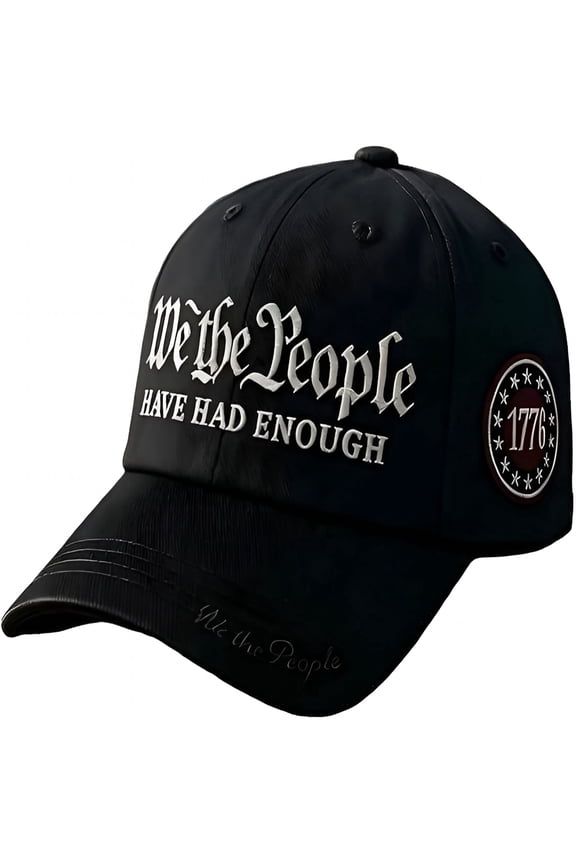 2026 New We the People Have Had Enough Hat, Retro 250Th Anniversary Usa Baseball Cap, Adjustable Embroidered for Men Women for Independence Day, Political Rallies, Outdoor Events, Casual Wear