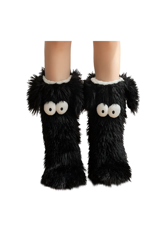 2026 New Plush Socks for Women, Cozy Sleeping Footwear for Home Warmth, Soft Floor Socks with Non-Slip Soles, Indoor Comfort During Cold Seasons
