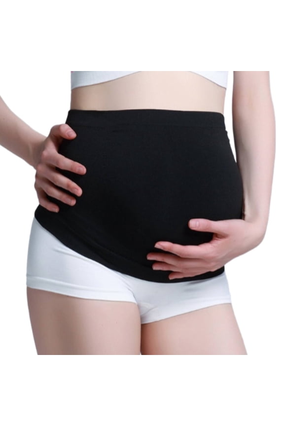 2026 New Pregnancy Belly Band Pregnant Mothers in the Third Trimester Maternity Belly Band Not Easy Deformation Maternity Shapewear,Black,M