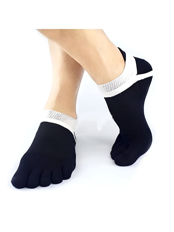 2026 New Pure Cotton Five Fingers Toe Socks, Anti-Odor Breathable Low Cut Ankle Casual Socks for Men and Women for Running, Yoga, Hiking, Gym, Daily Wear