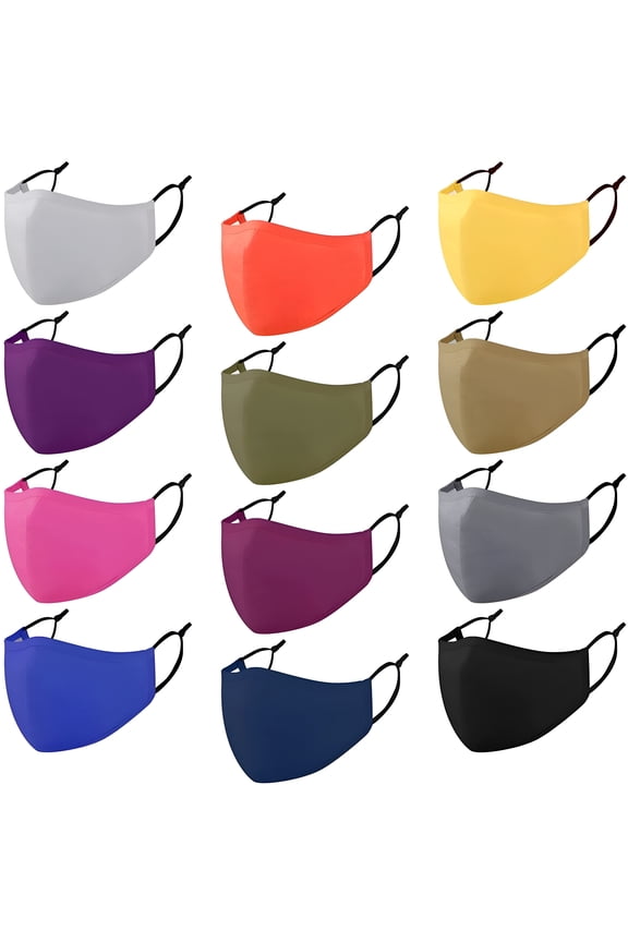 2026 New Reusable Face Masks Adult Washable Adjustable Breathable Protective Cotton Cloth Face Mask for Women Men 1Pcs
