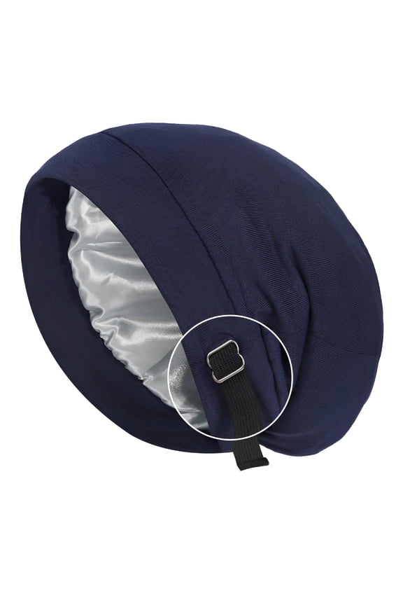 2026 New Satin Lined Sleep Bonnet Silk Sleep Cap for Men Women Slouchy Beanie Hat Night Sleeping Head Wrap Casual Curly Hair for Sleep, Lounge, Spa, Travel